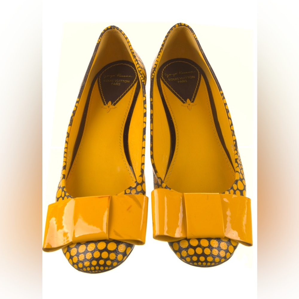 Louis Vuitton Yayoi Kusama Yellow Polka Dot Limited Edition Flats Shoes